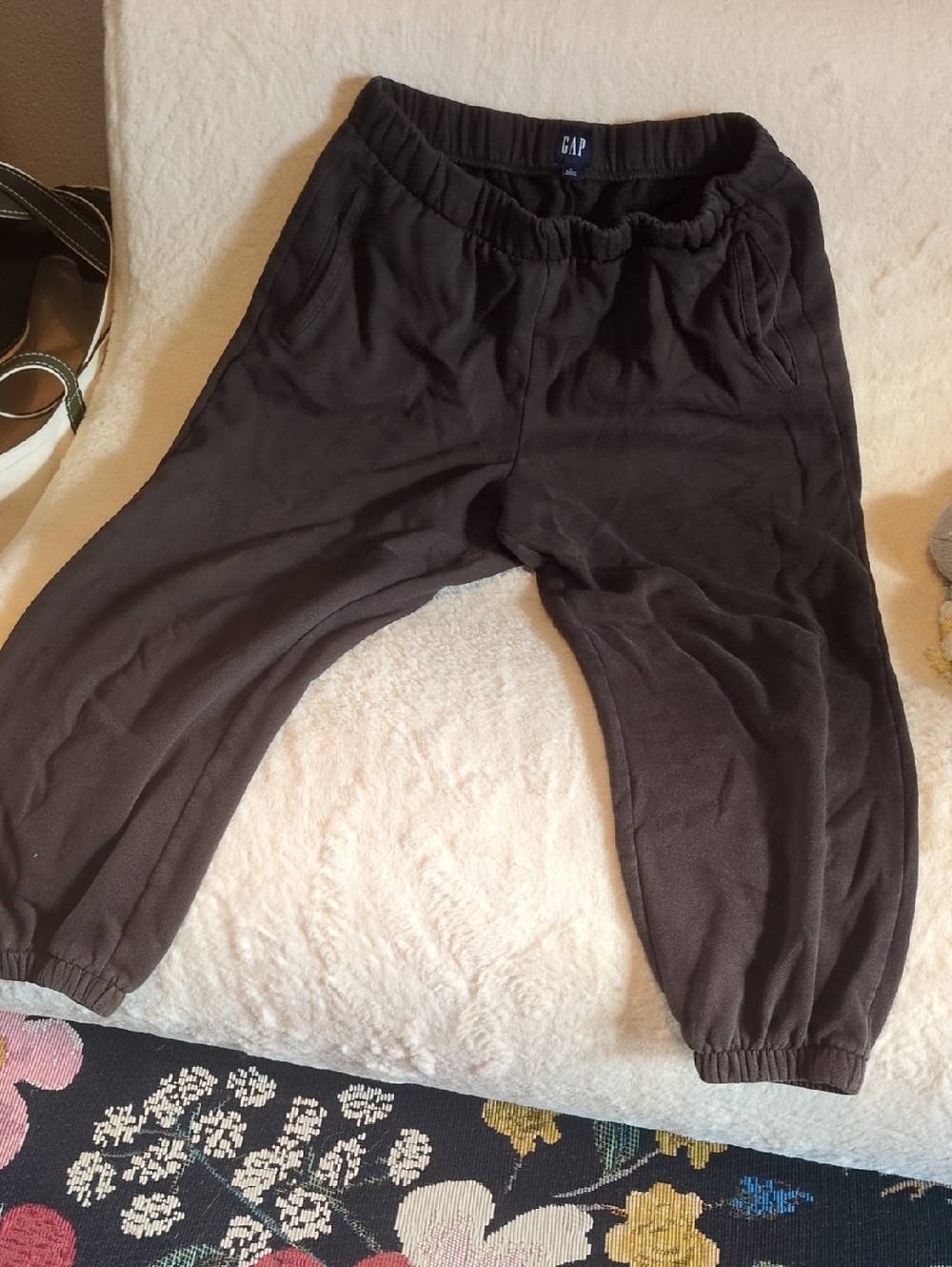 GAP Women Brown Elastic Waist Jogger Pants